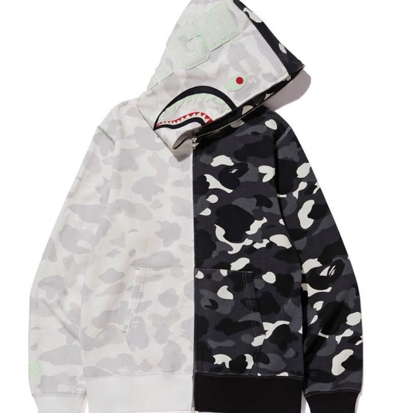Bathing Ape Glow in the dark shark hoodie - Picture 1 of 8